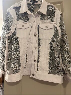 Women's Black & White Bomber Jacket